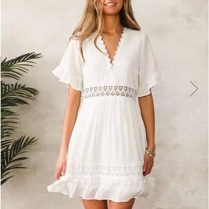 Buckle Wish List Apparel Crochet Trim Dress